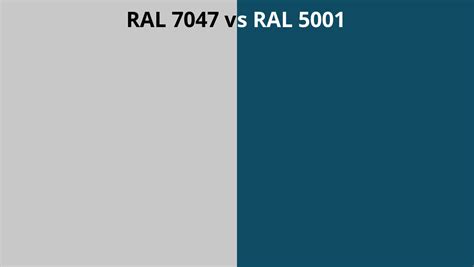 RAL 7047 vs 5001 | RAL colour chart UK