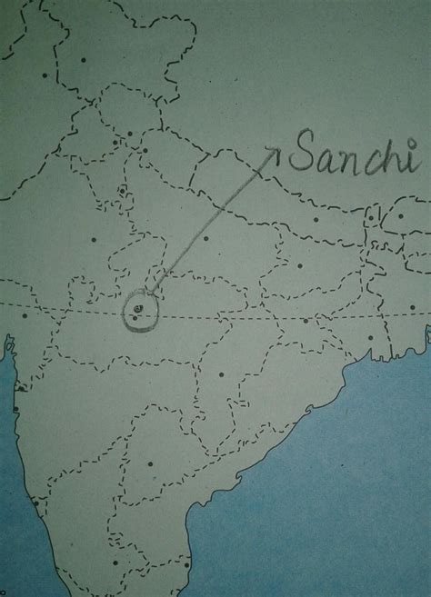 Sanchi On Political Map Of India - Birdie Sharline