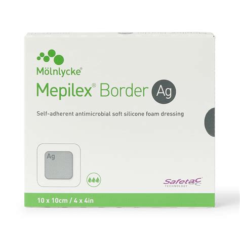 Mepilex Border Ag Foam Dressing with Silver – Save Rite Medical