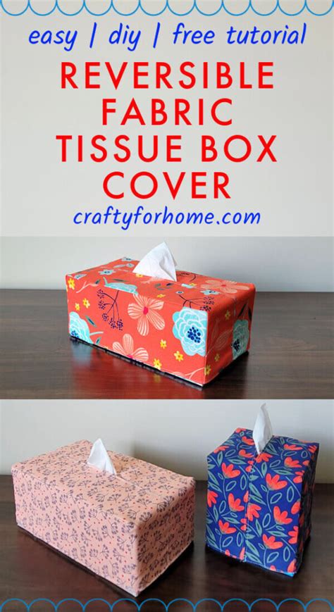 Easy DIY Fabric Tissue Box Cover Tutorial | Crafty For Home