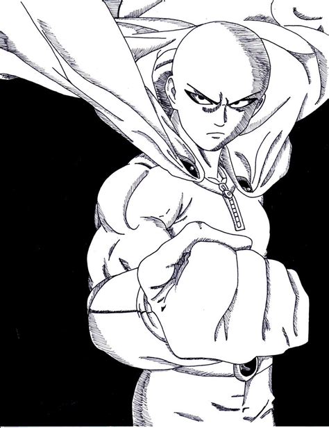 Saitama 'One Punch Man' by lenbeezy on DeviantArt