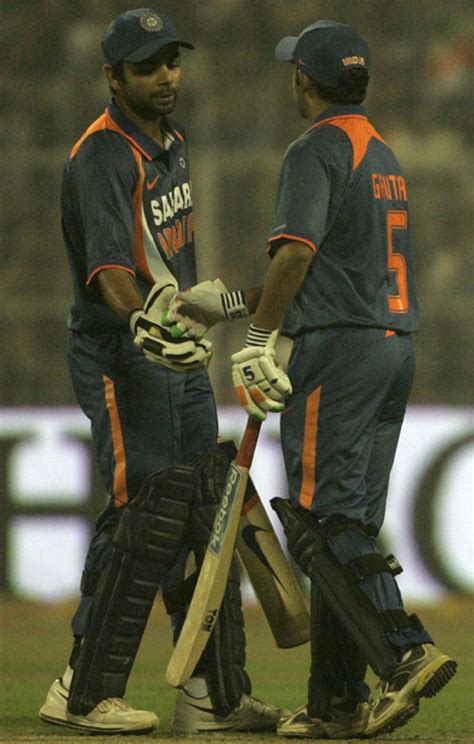 Virat Kohli congratulates Gautam Gambhir on his half-century ...