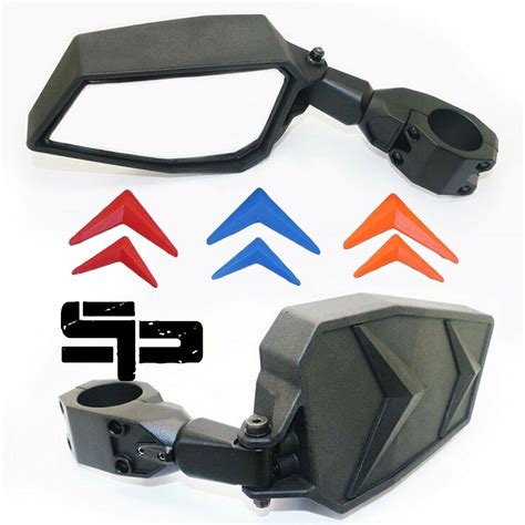 Polaris Rzr Ranger Yamaha Rhinos Utv Side Mirrors Rear View Mirror 1.75 ...