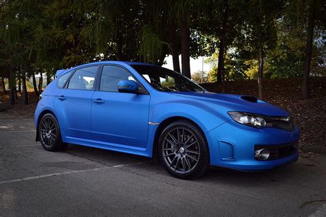 Subaru Impreza wrapped in Blue Aluminium #arlon #wrapped #blue #subaru ...