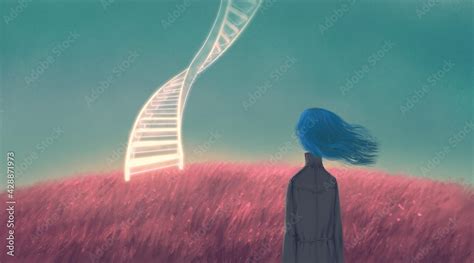 Surreal art, freedom hope dream way and happiness concept art, conceptual illustration ...