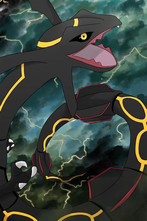 Shiny Rayquaza by AkatsukiGenji on DeviantArt