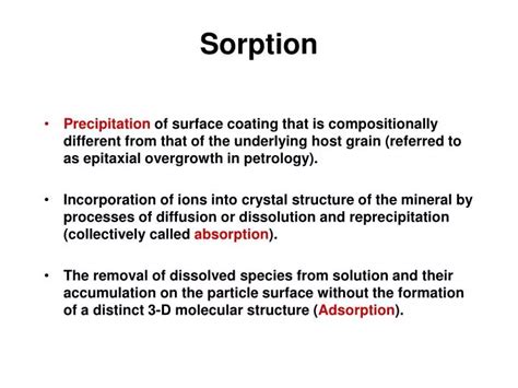 PPT - Sorption PowerPoint Presentation - ID:1714175