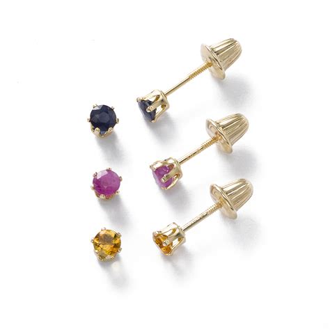 Baby Citrine November Birthstone Stud Earrings,14K Yellow Gold – Fortunoff Fine Jewelry