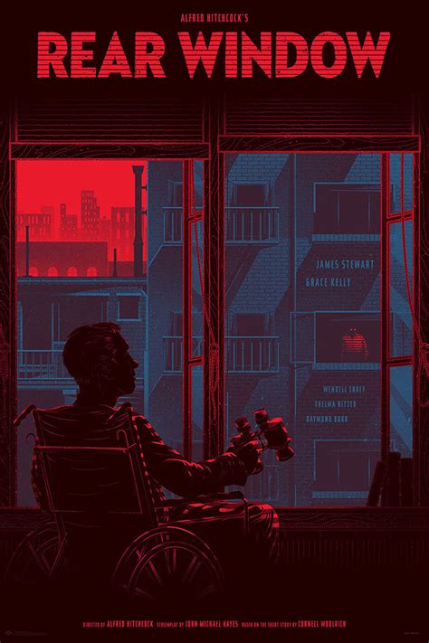 Rear Window, Art Prints by Kevin Tong Based on Alfred Hitchcock's 1954 Suspense Film