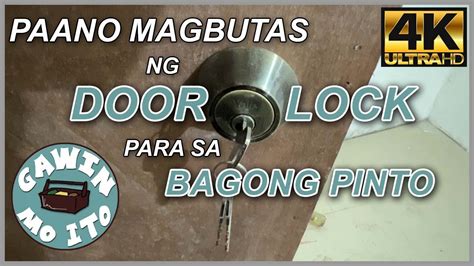 Door Lock Installation for New Doors | Mag-Install ng Dead Bolt Door Lock sa Bagong Pinto ...