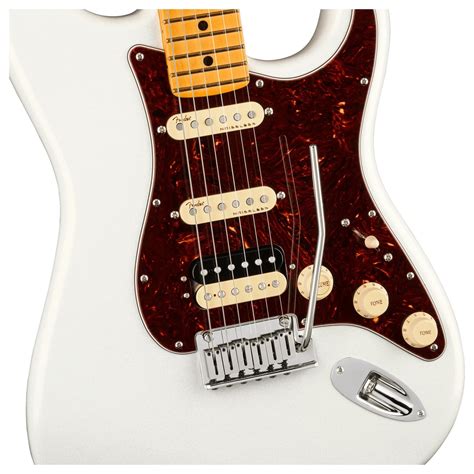 Fender American Ultra Stratocaster HSS MN, Arctic Pearl | Gear4music