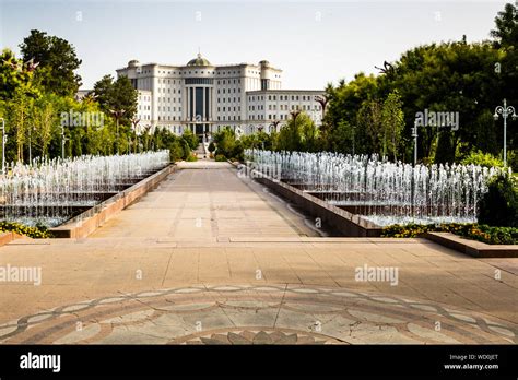 National Library in Rudaki- Park of Dushanbe, Tajikistan Stock Photo - Alamy