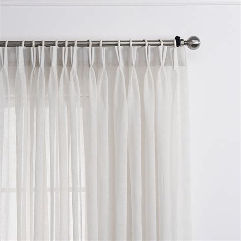 Amazon.com: LANTIME Semi Sheer Curtains 84 inches Long, Faux Linen Pinch Pleated Window Sheer ...