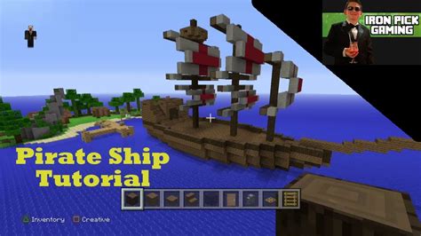 Minecraft Pirate Ship Tutorial Easy