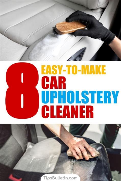 Find out how to clean car upholstery with these 8 amazing DIY car upholstery cleaner recipes ...