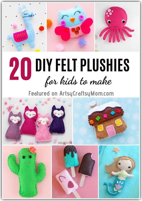 20 Adorable DIY Felt Plushies for Kids