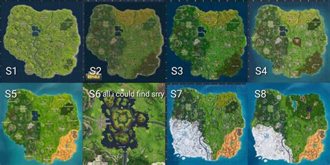 All seasonal map changes : FortNiteBR