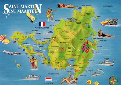 WORLD, COME TO MY HOME!: 1935-1939, 2670, 3115 SAINT MARTIN - The map of the island and the ...