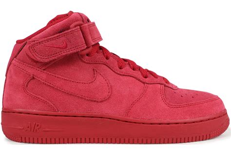 Nike Air Force 1 Mid Red Suede (GS) Kids' - 314195-603 - US