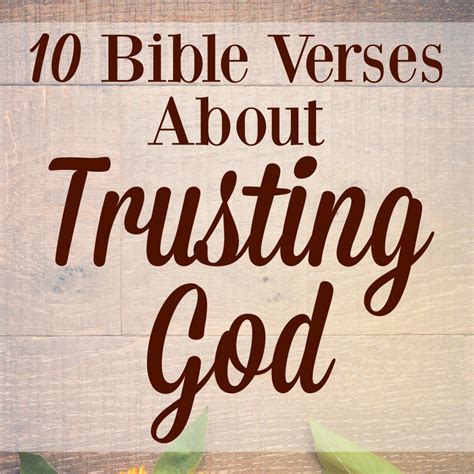 10 Bible Verses About Trusting God - Graceful Little Honey Bee