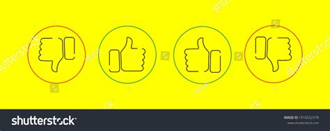 Agree Disagree Hand Emoji Finger Gesture Stock Vector (Royalty Free ...