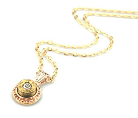 Gold Bullet Necklace by IndustrialSwank on DeviantArt