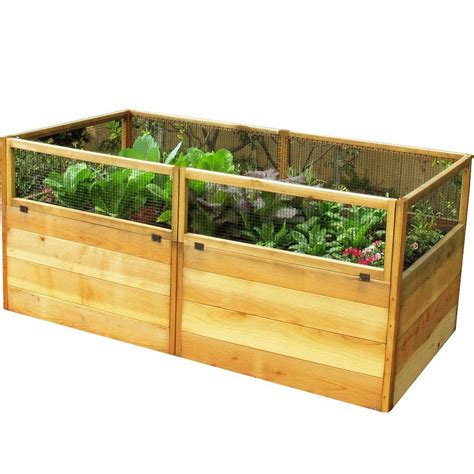 Outdoor Living Today 6 ft. x 3 ft. Cedar Raised Garden Bed-RB63 - The Home Depot