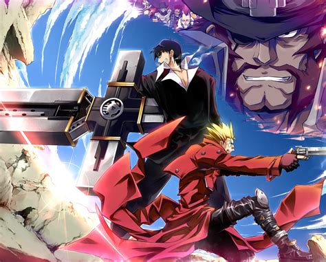 Bakgrundsbilder : illustration, anime, tecknad serie, serier, Trigun, Vash Stampede, Nicholas D ...