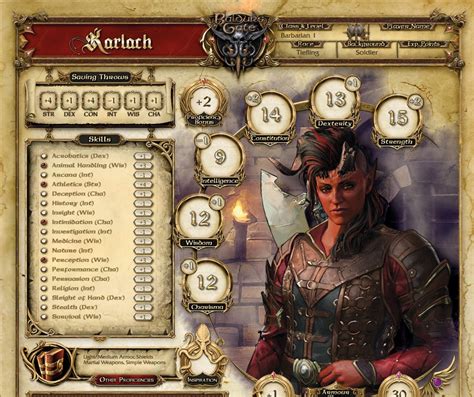 Baldur's Gate 3 Digital Character Sheets for Karlach. for Digital Games or Printing. - Etsy