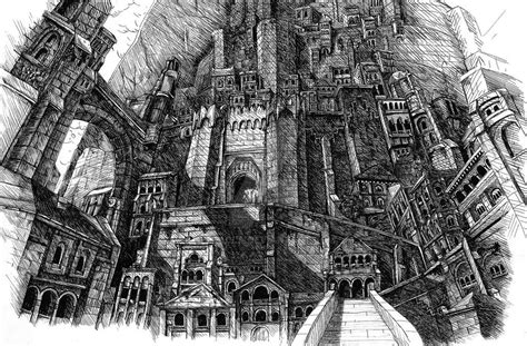 minas tirith by Eleacla on DeviantArt