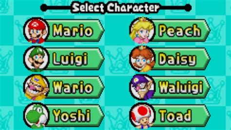 Mario Party DS - All Characters - YouTube