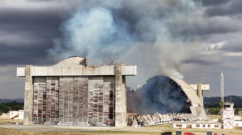 Giant WWII Airship Hangar Decimated By Raging Fire | The Drive