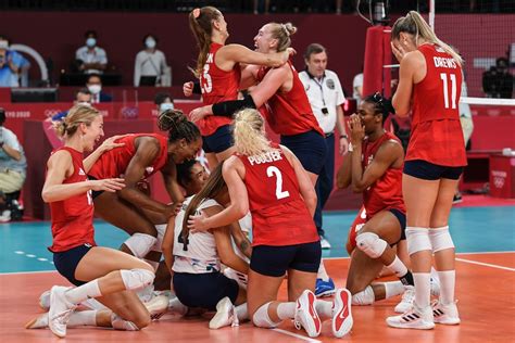 U.S. women’s volleyball team wins first Olympic gold medal - The ...