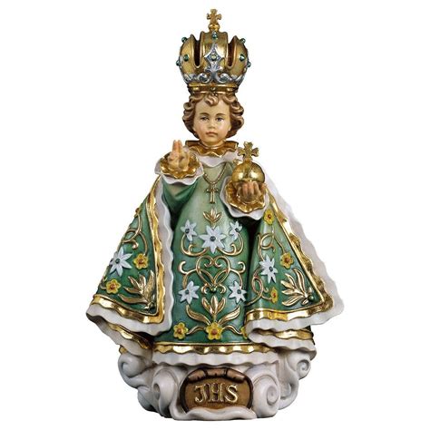 Statue of Baby Jesus of Prague 30 cm (11.81 inches) carved in ...