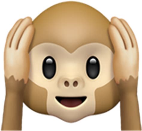 Download Transparent Monkey Whatsapp Emoji Ios Whatsappemoji Iosemoji ...