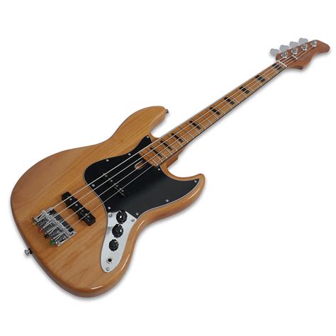 Sire V5 4-String Bass Guitar, Roasted Maple, NT Natural, NAMM Showpiece