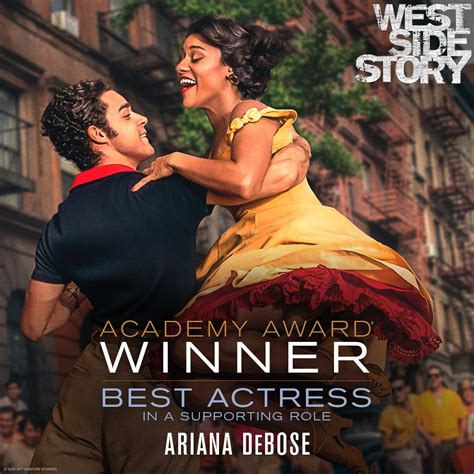 West Side Story on Twitter: "Congratulations to Ariana DeBose on ...