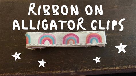 HOW TO PUT RIBBON ON AN ALLIGATOR CLIP FOR BOWS - YouTube