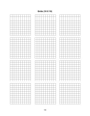 10x10 Grid Paper - Fill and Sign Printable Template Online