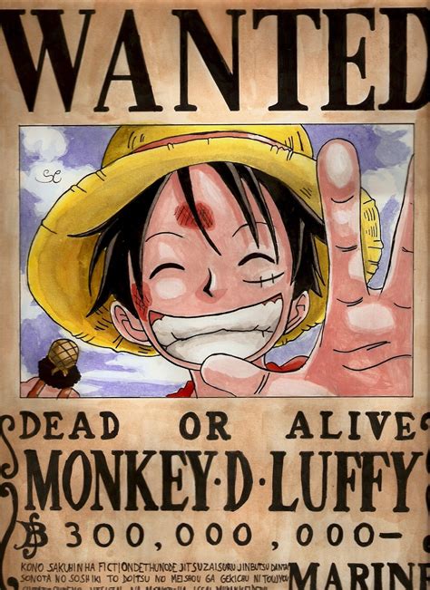 Wanted Poster Of Monkey D. Luffy Wallpapers - Wallpaper Cave