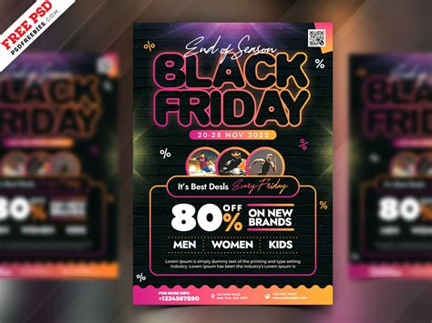 Black Friday Sale Flyer Template – Download PSD