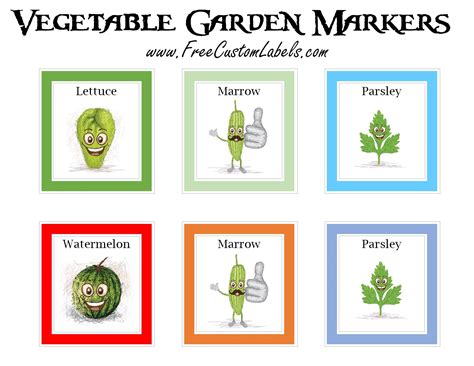 Printable Vegetable Garden Markers | Free Instant Download