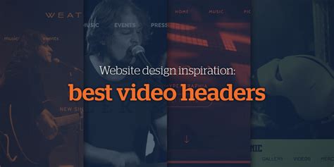 Website Design Inspiration: Best Video Headers | Bandzoogle Blog