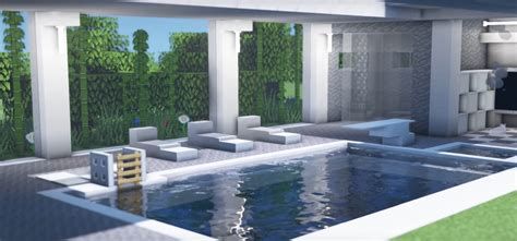 Minecraft Modern Swimming Pool Ideas and Design