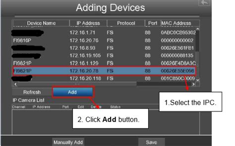 How to add a Foscam camera to Foscam NVR using the monitor? -Foscam ...