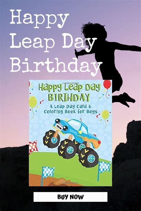 This cute Leap Day Birthday coloring book and birthday card alternative ...