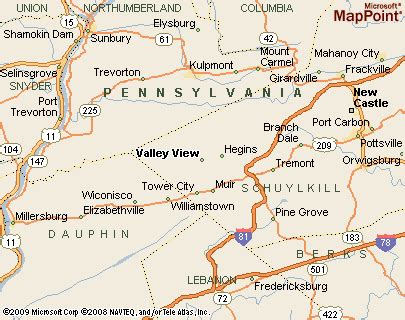 Valley View, Pennsylvania Area Map & More