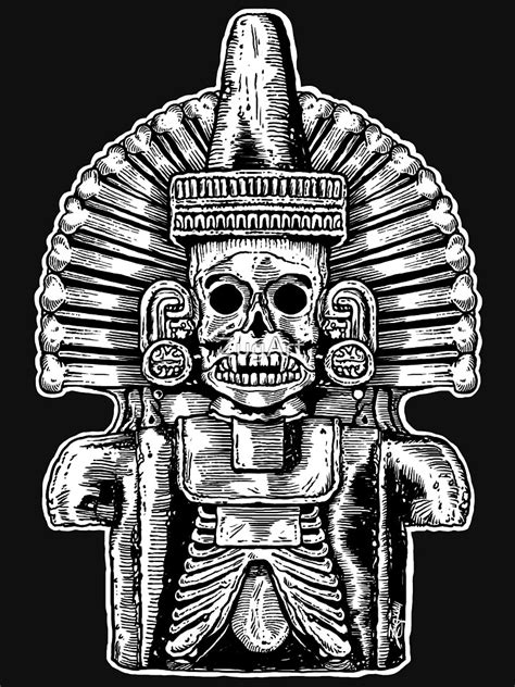 "Mictlantecuhtli: Aztec Death God " T-shirt by ZugArt | Redbubble