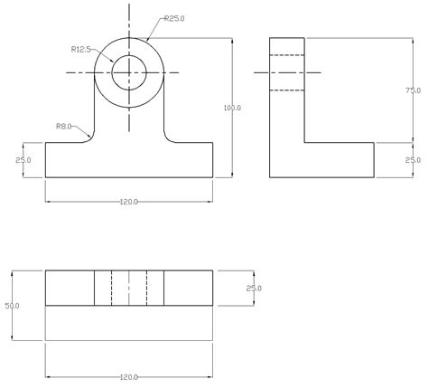 2D AND 3D CAD DESIGNING / DRAFTING AND CAD TUTORIALS: AutoCAD Exercise's