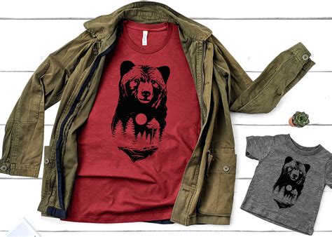 Grizzly Bear Shirt Grizzly Bear Toddler Camping Shirt | Etsy